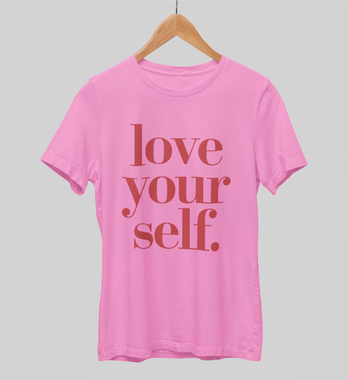 Rosa UNISEX T-shirt “Love yourself”