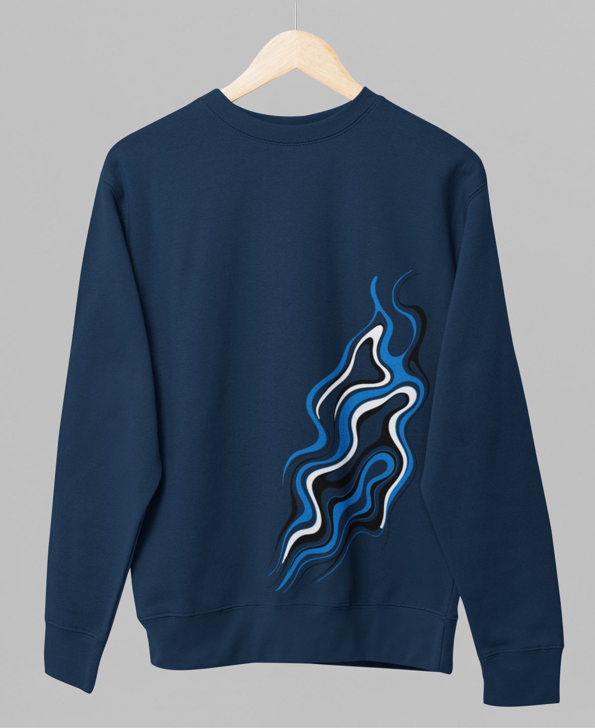 Tumesinine unisex pusa "Eesti tuli"