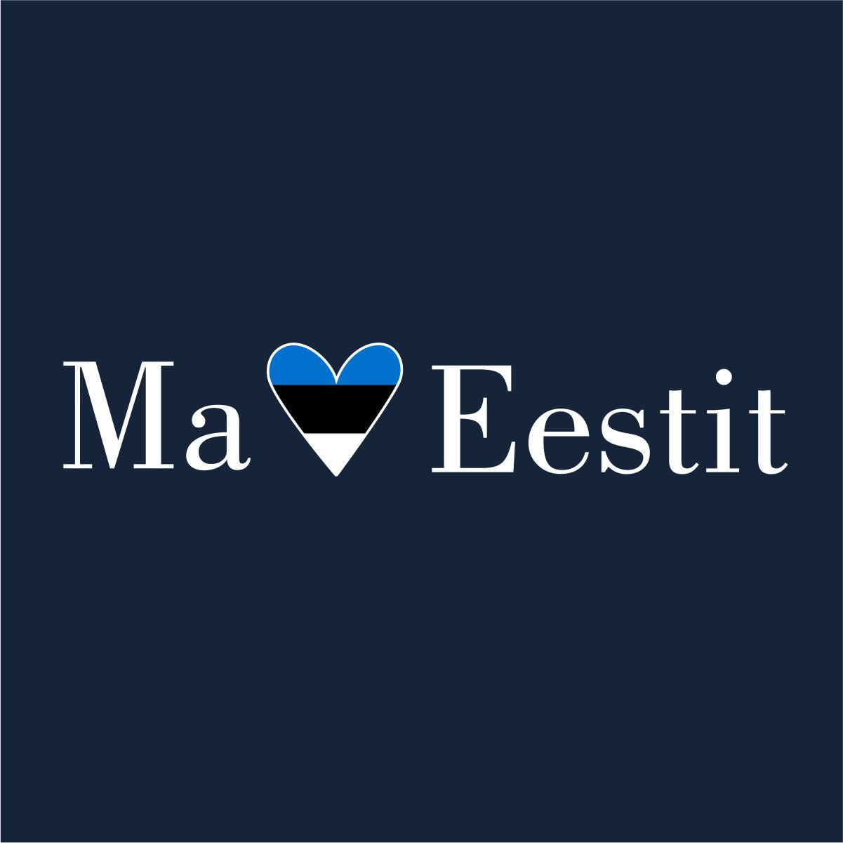 Sinine pusaer ilma kapuutsita "Ma armastan Eestit"
