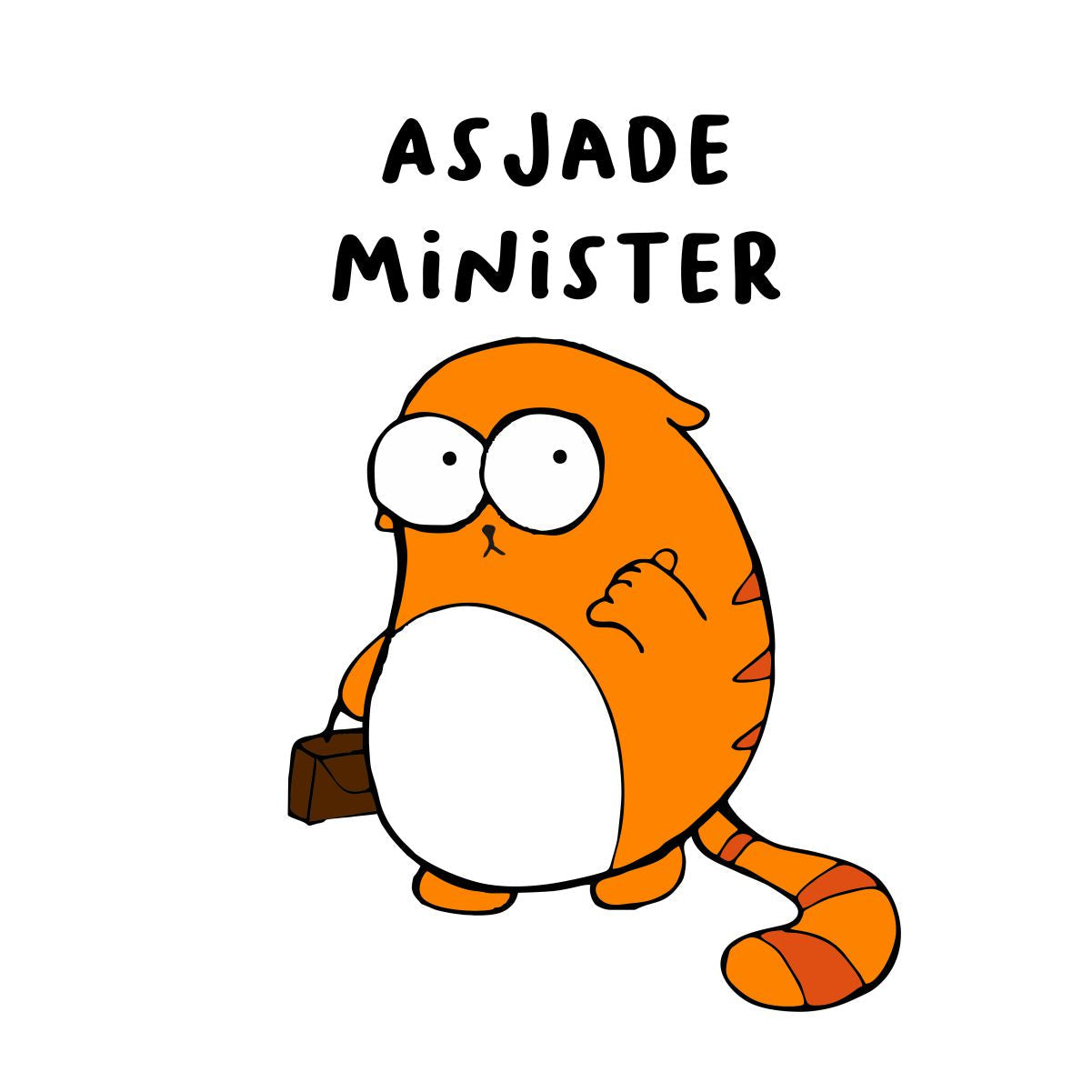 Valged UNISEX T-särgid "Asjade minister"