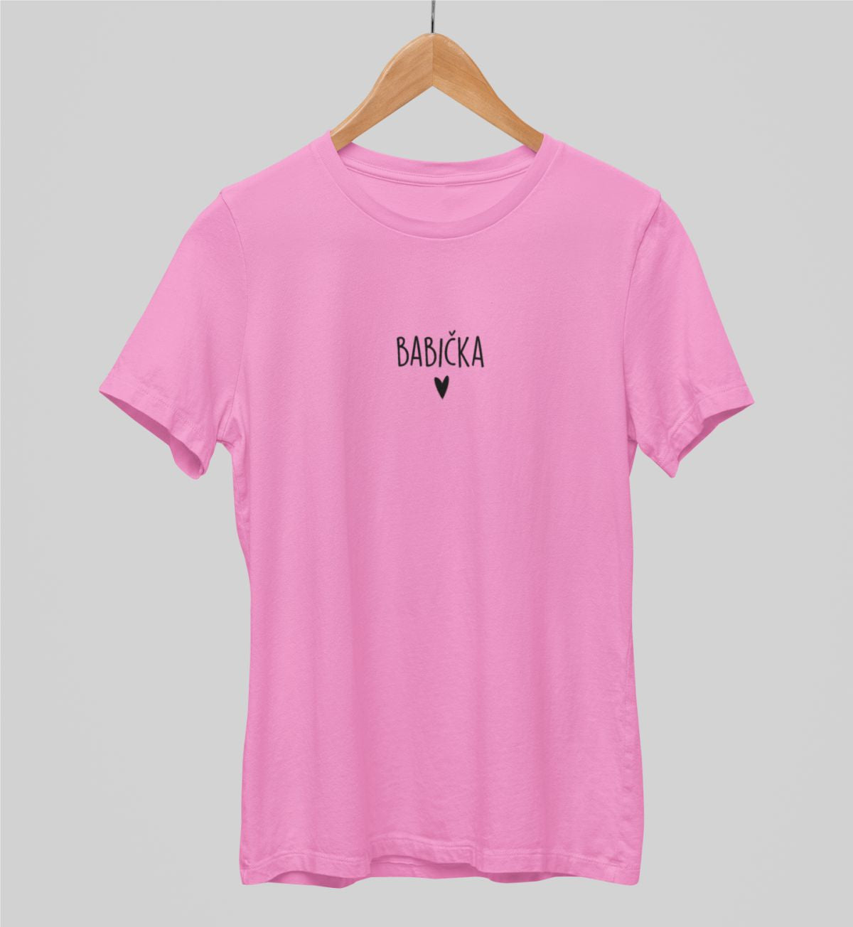 Růžové unisex tričko "Babička"