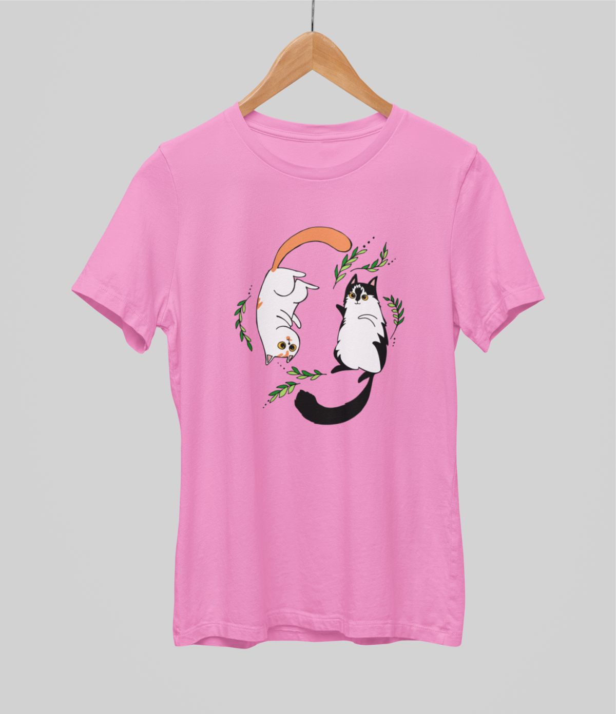 Rozā UNISEX krekli "Kaķēni"