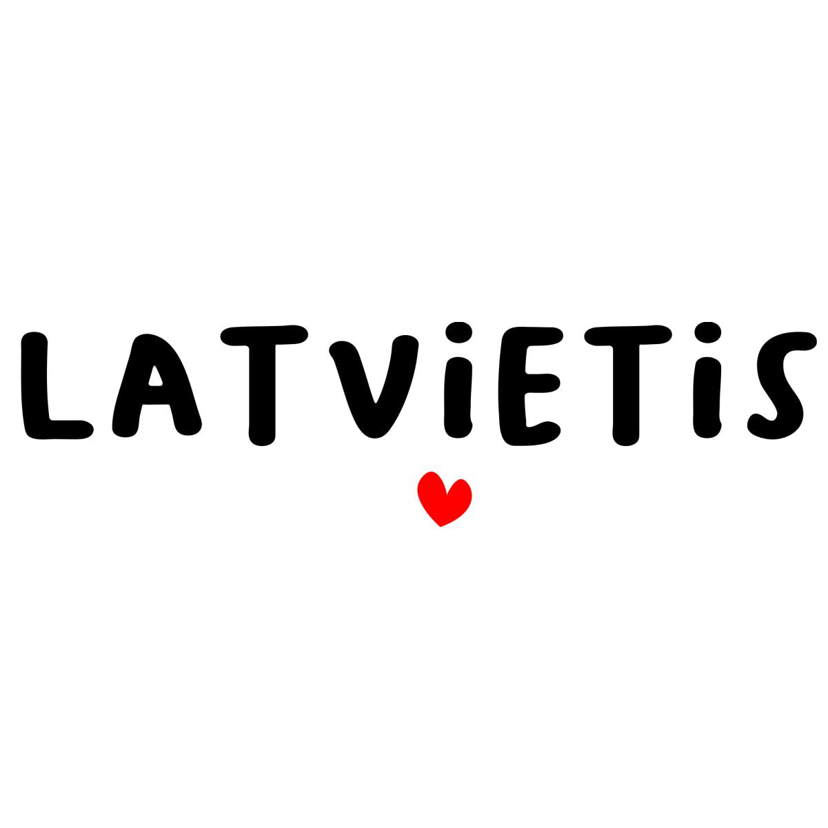 Balts UNISEX džemperis bez kapuces "Latvietis"