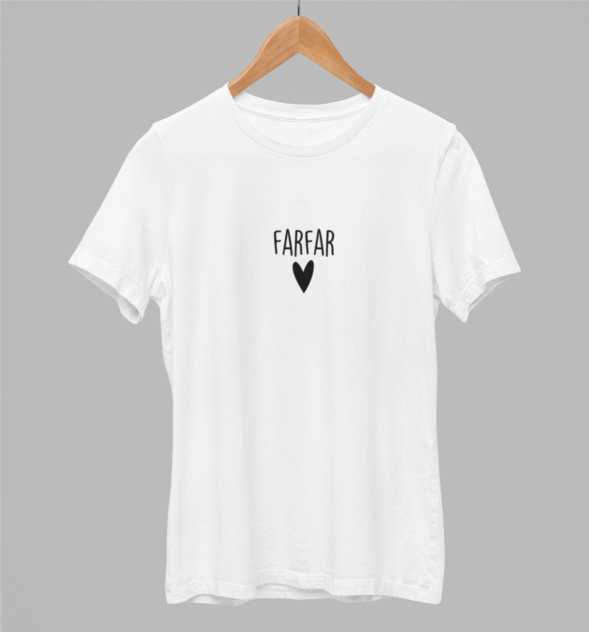 Vit UNISEX T-shirt “Farfar”