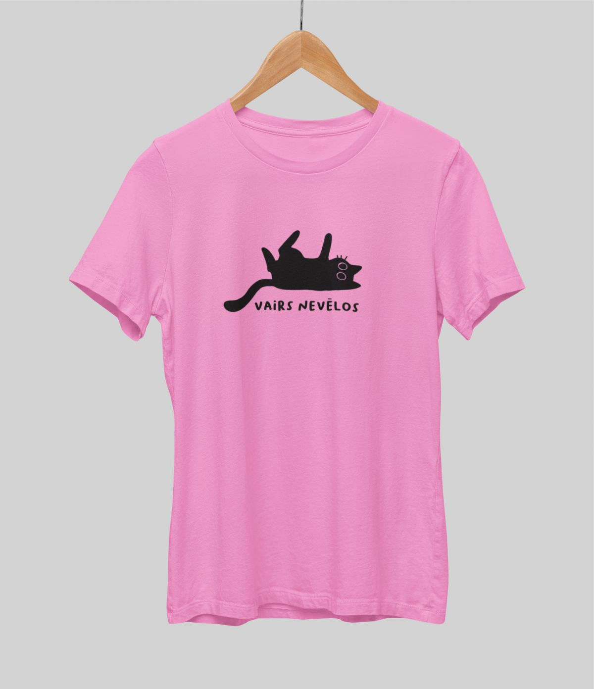 Rozā UNISEX krekli "Vairs nevēlos"