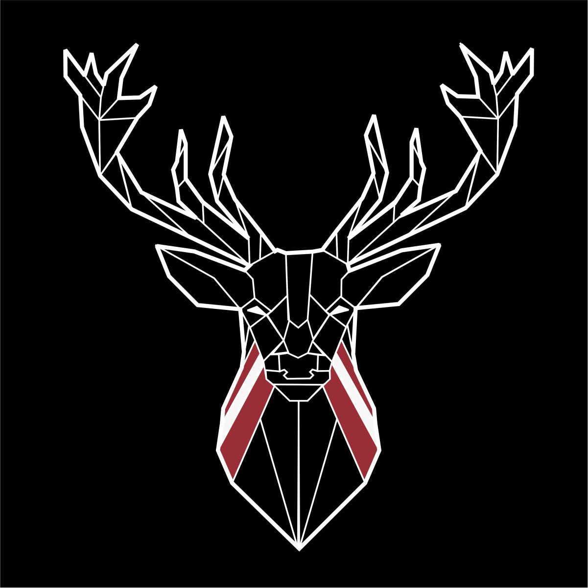 Melns UNISEX džemperis bez kapuces "Latvijas briedis"