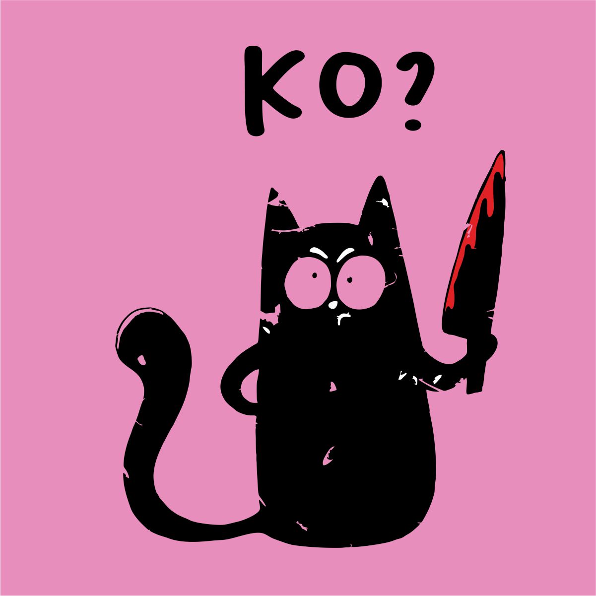 Rozā UNISEX krekli "Ko?"