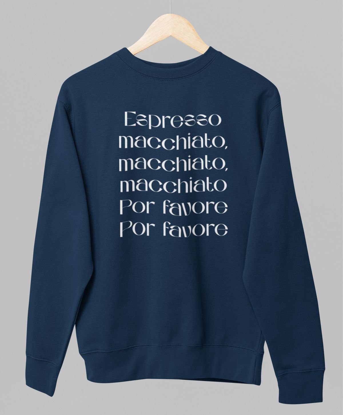 Zils UNISEX džemperis bez kapuces "Espresso"