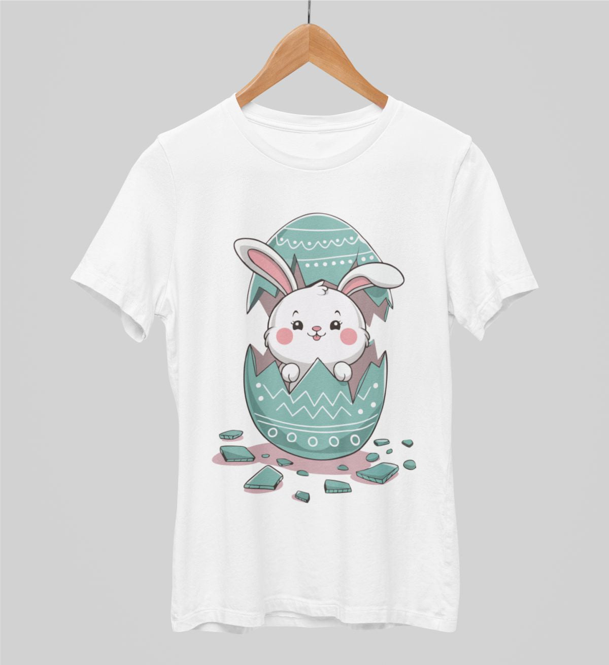 Valged UNISEX T-särgid Lihavõtte üllatus