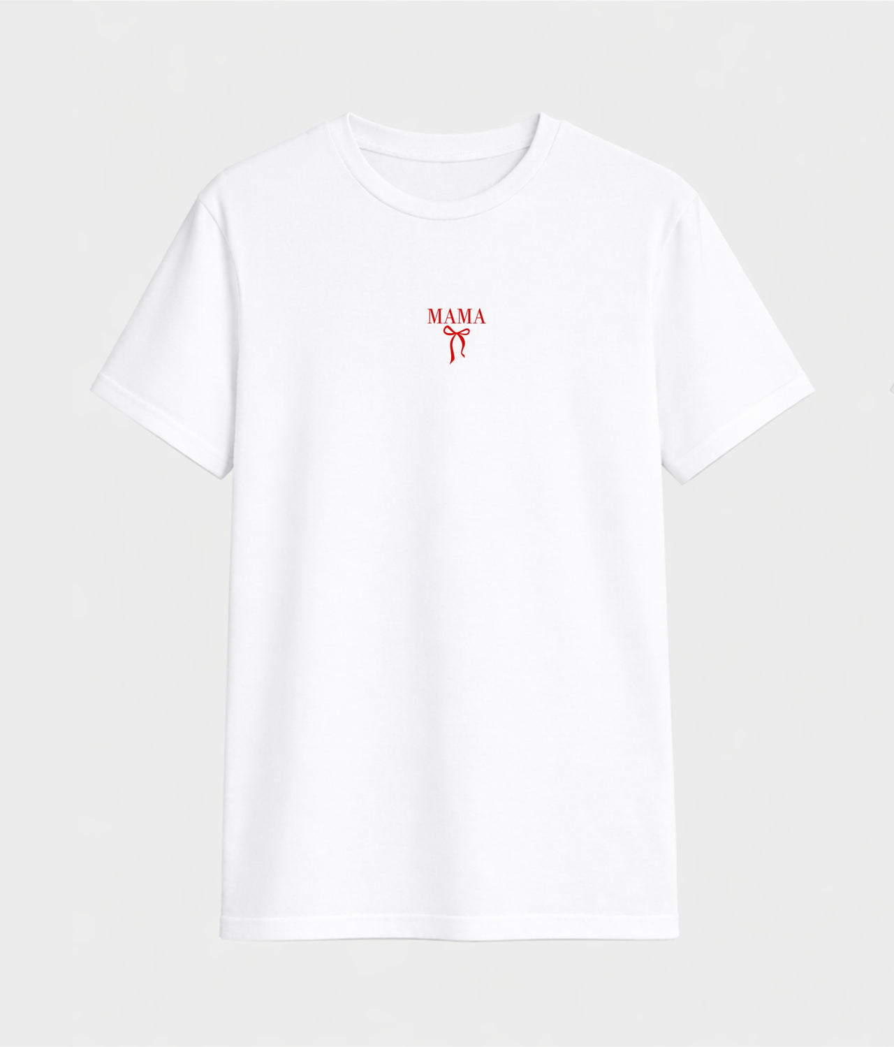 BALTI UNISEX MARŠKINĖLIAI "MAMA SU KASPINĖLIU"