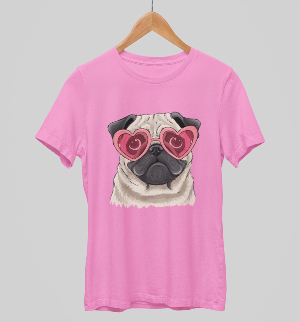 Roosad UNISEX T-särgid äge mops