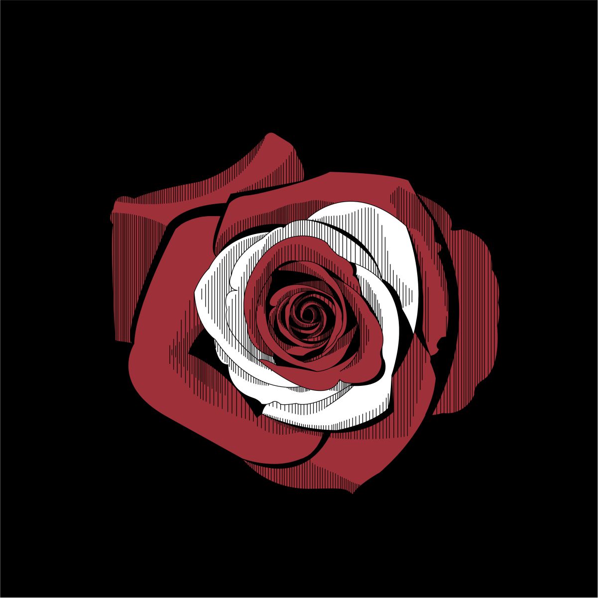 Melns UNISEX džemperis bez kapuces "Latvijas roze"