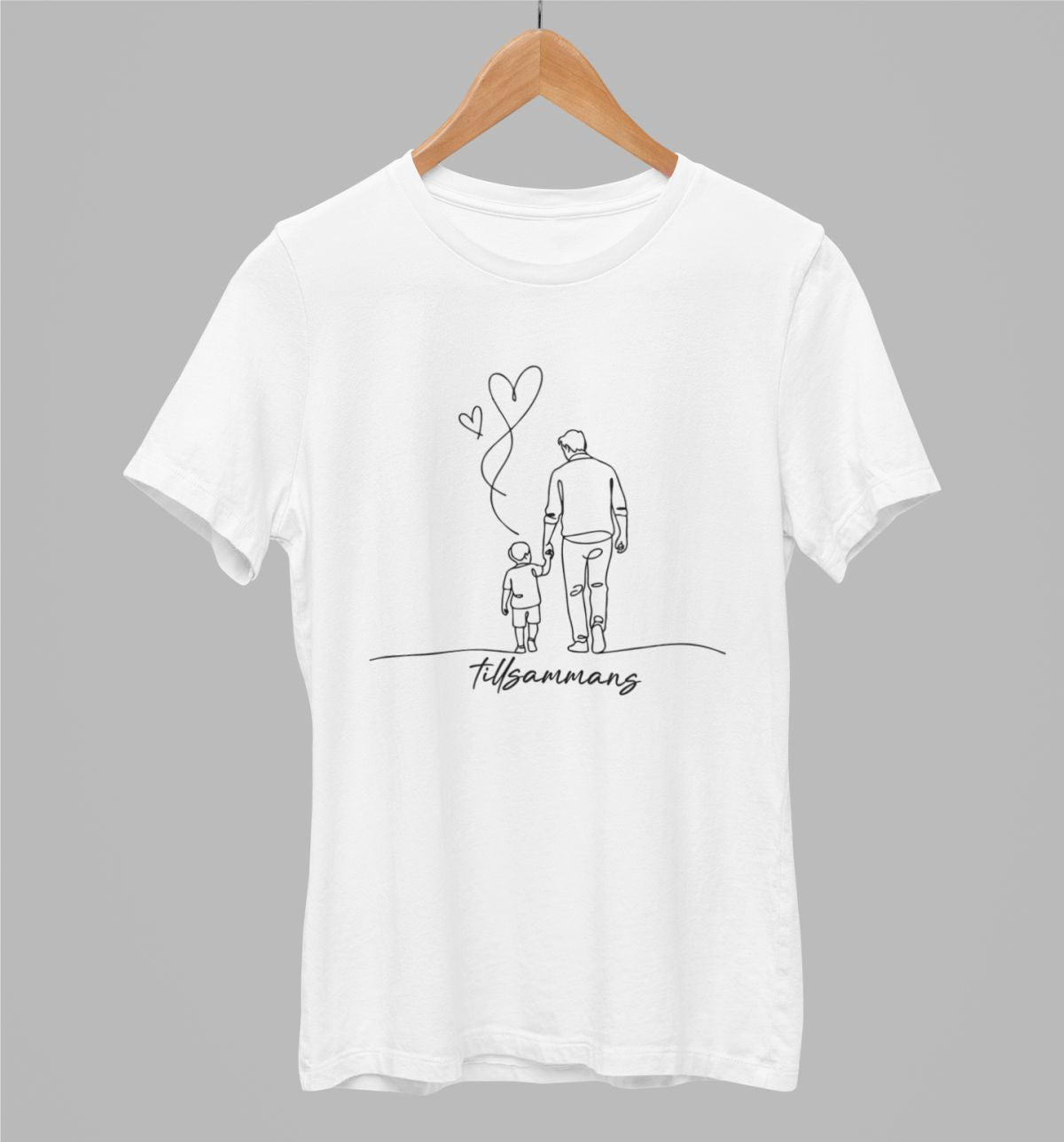 Vit UNISEX T-shirt “Tillsammans”