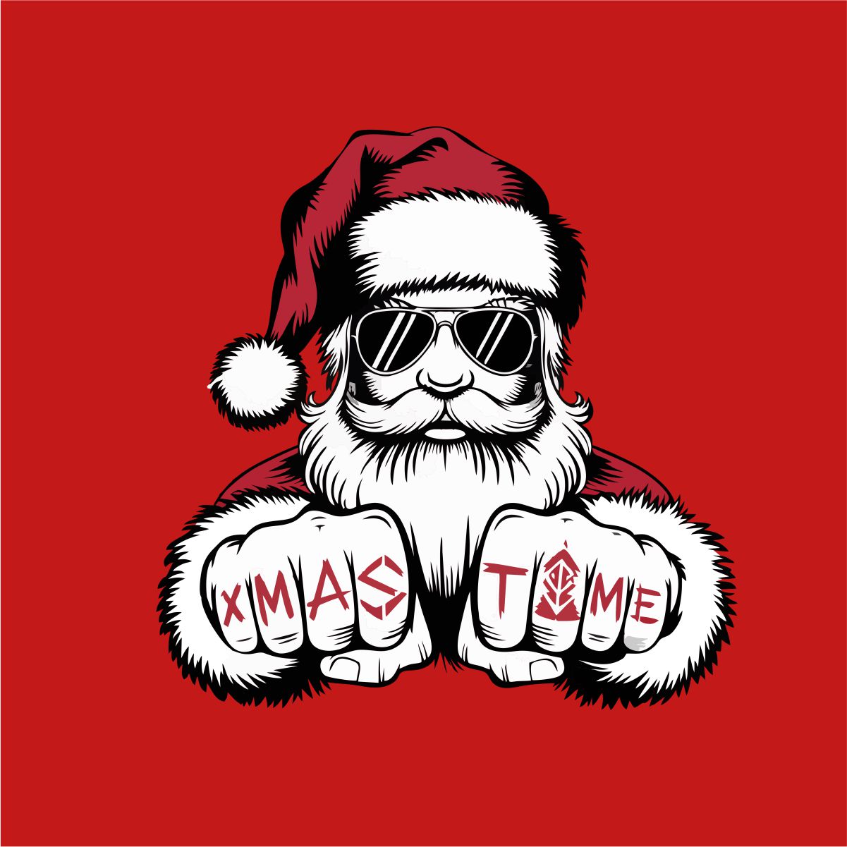 Sarkans UNISEX džemperis bez kapuces "Stilīgais vectēvs"