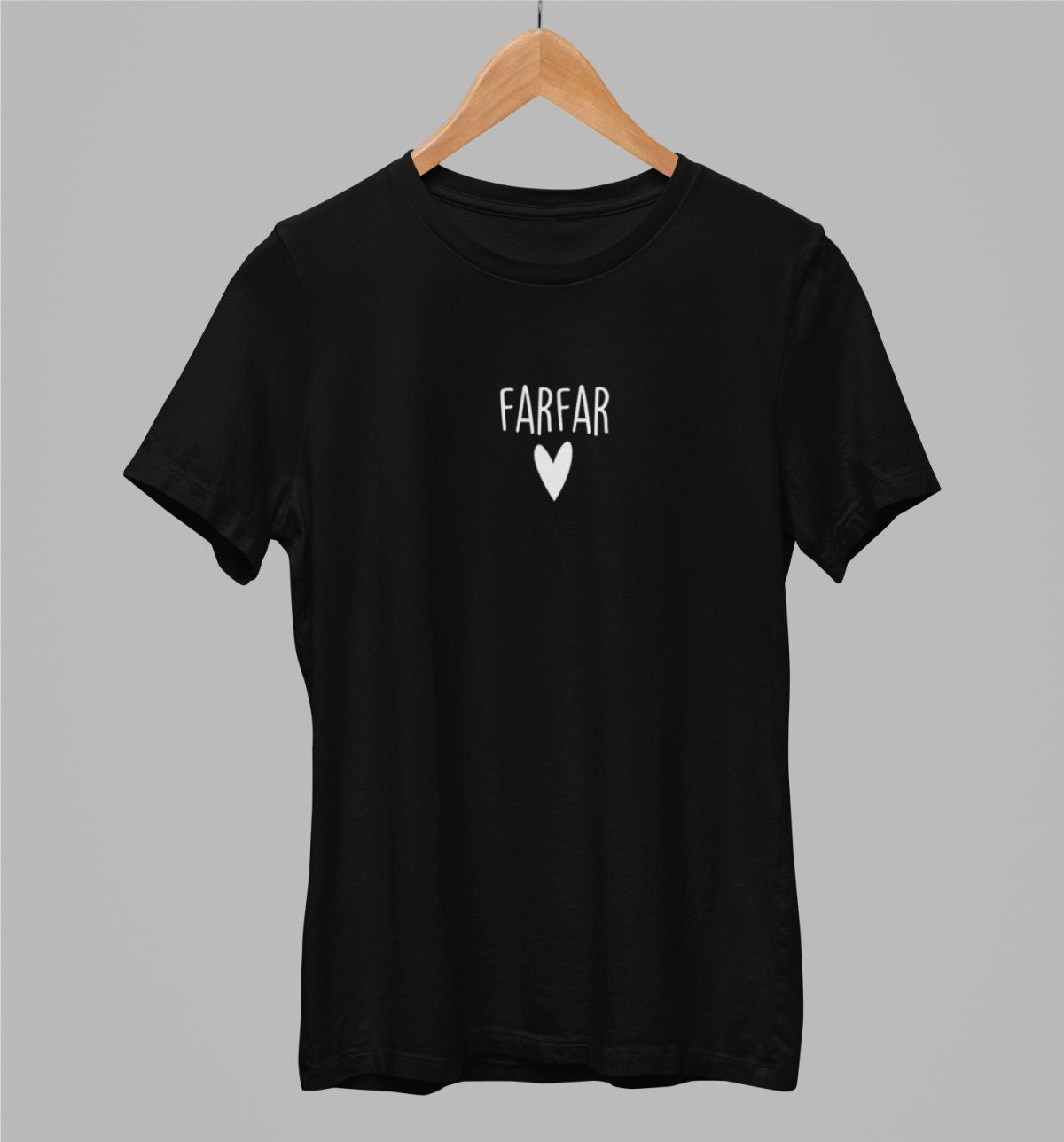 Svart UNISEX T-shirt “Farfar”