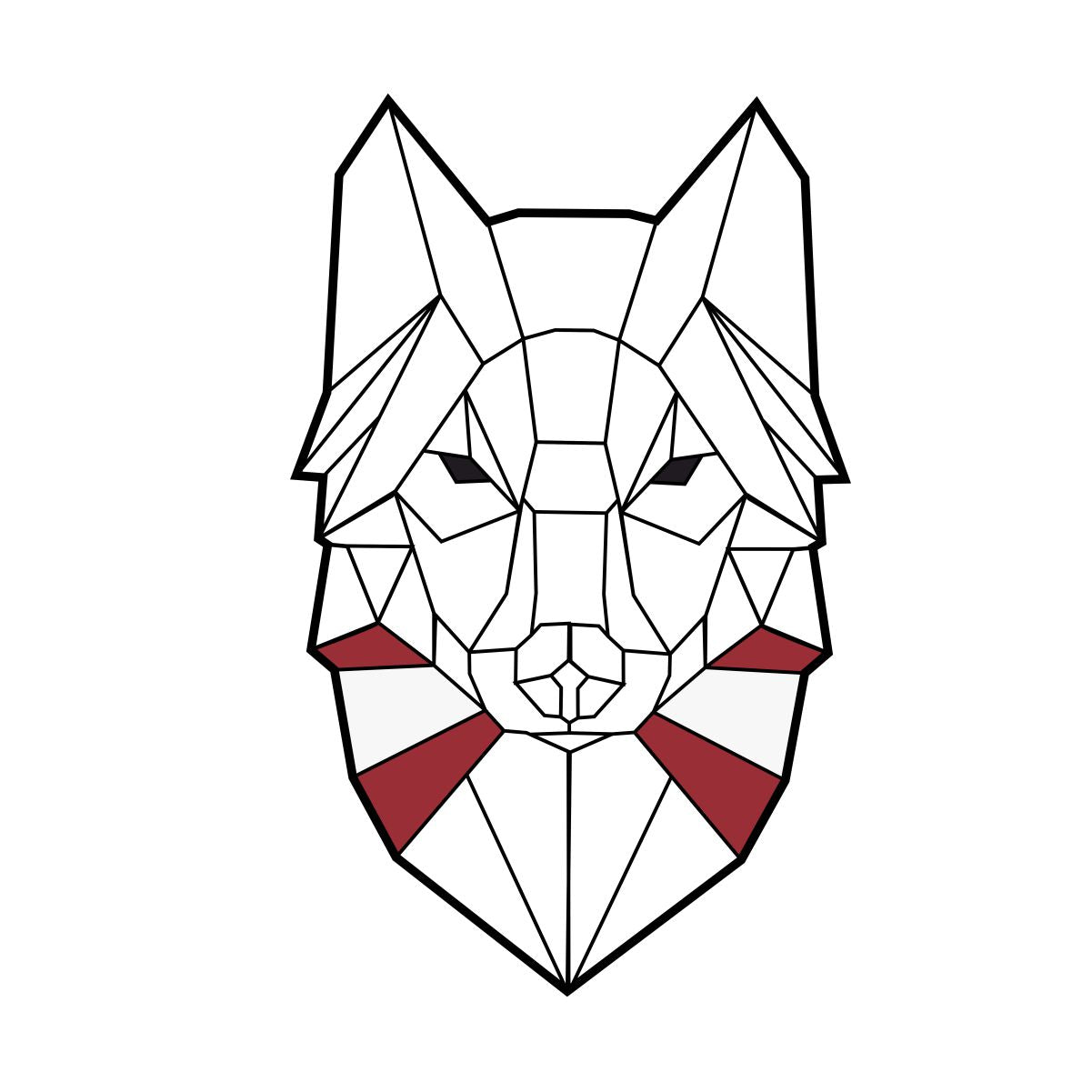 Balti UNISEX krekli "Latvijas vilks"