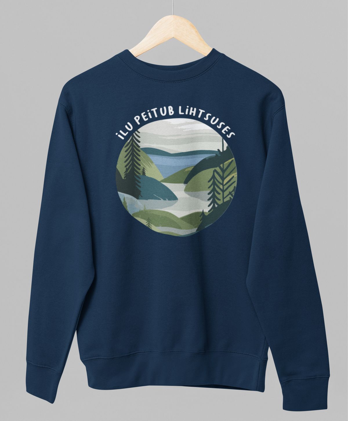 Sinine pusaer ilma kapuutsita "Ilu peitub lihtsuses"