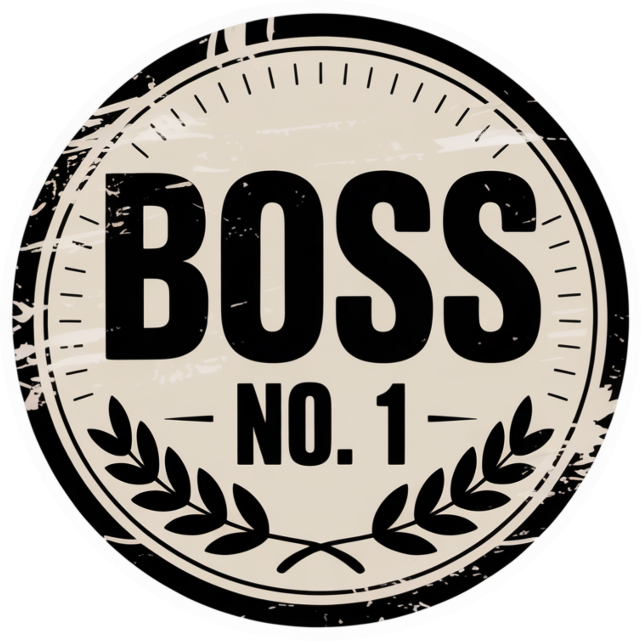 Mustad UNISEX T-särgid  "Boss No1 - Mini"