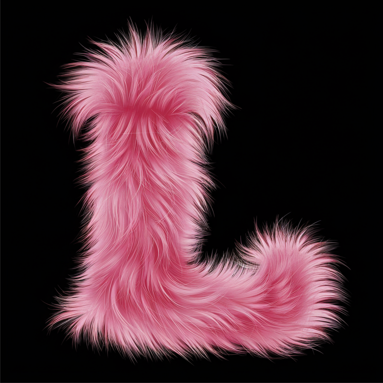 Svart UNISEX T-shirt “L Buchstabe”