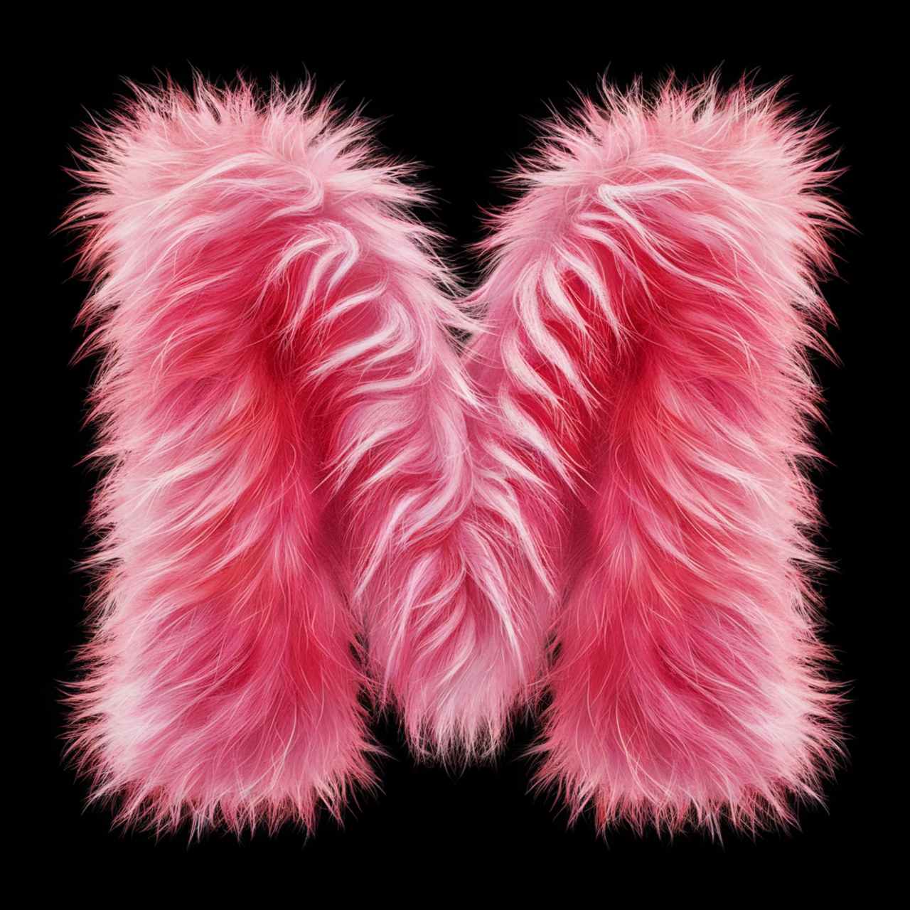 Svart UNISEX T-shirt “M Buchstabe”