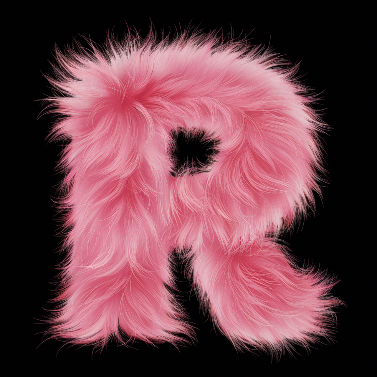 Must UNISEX kapuutsita pusa "R täht"