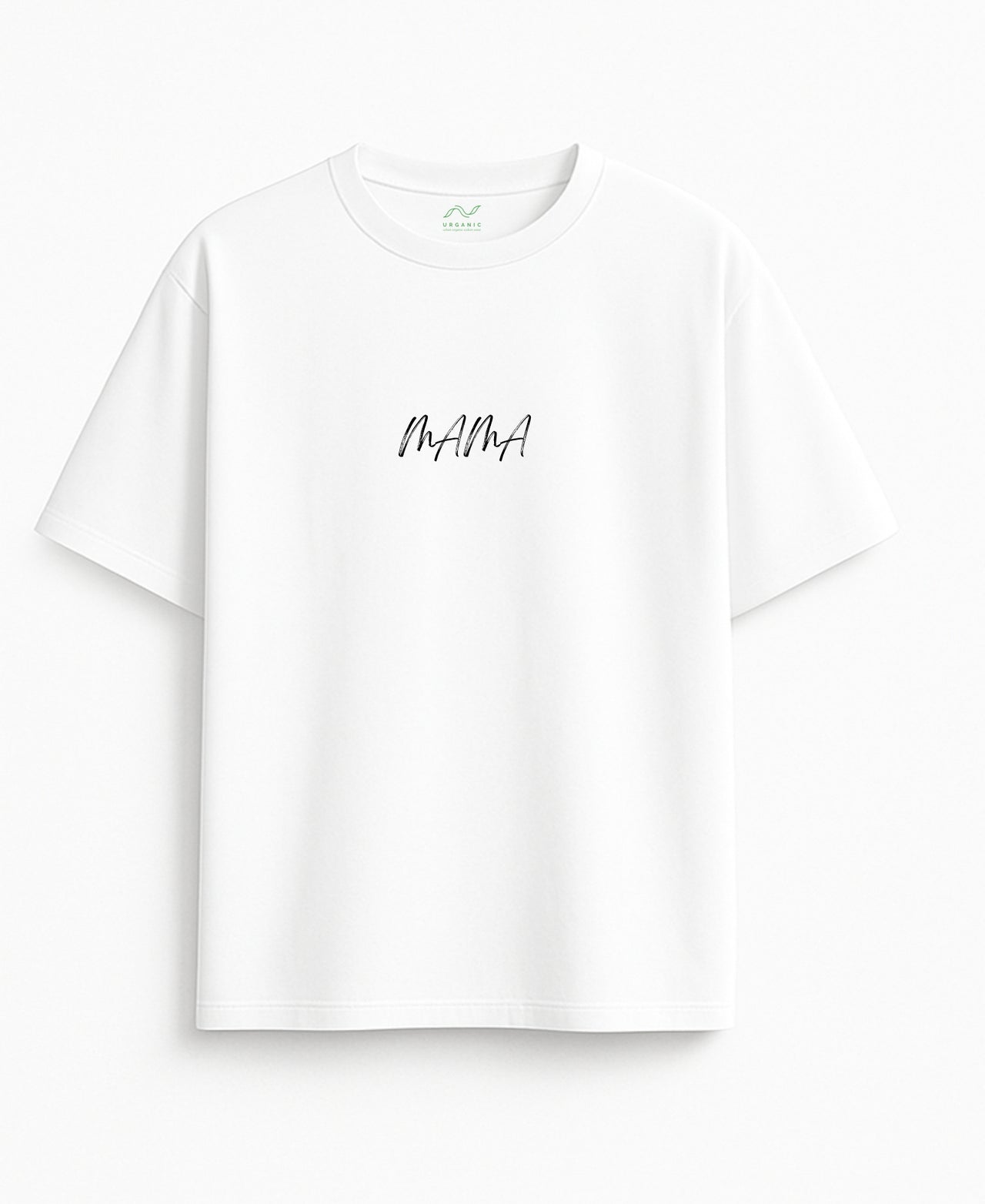 BALTI UNISEX OVERSIZE MARŠKINĖLIAI "MAMA"