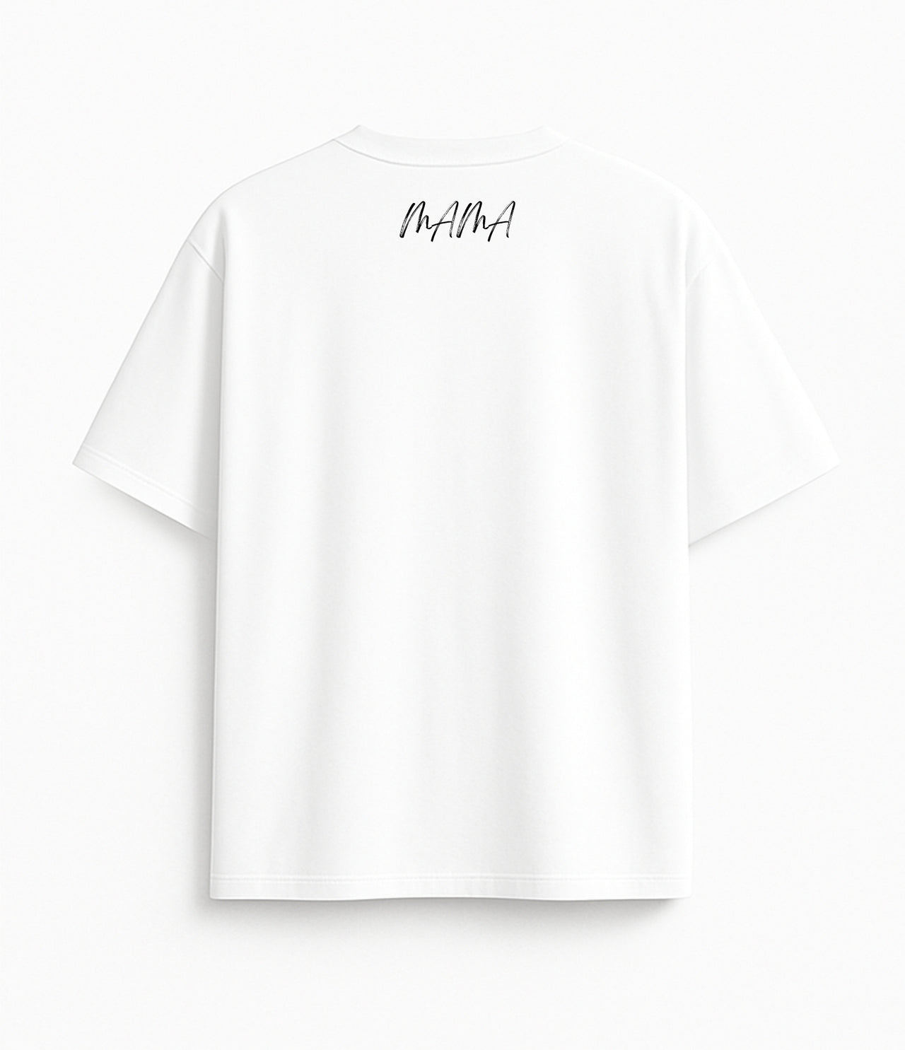 BALTI UNISEX OVERSIZE MARŠKINĖLIAI "MAMA"
