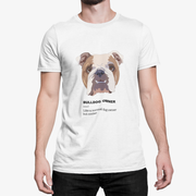 Biały T-shirt Buldog Owner
