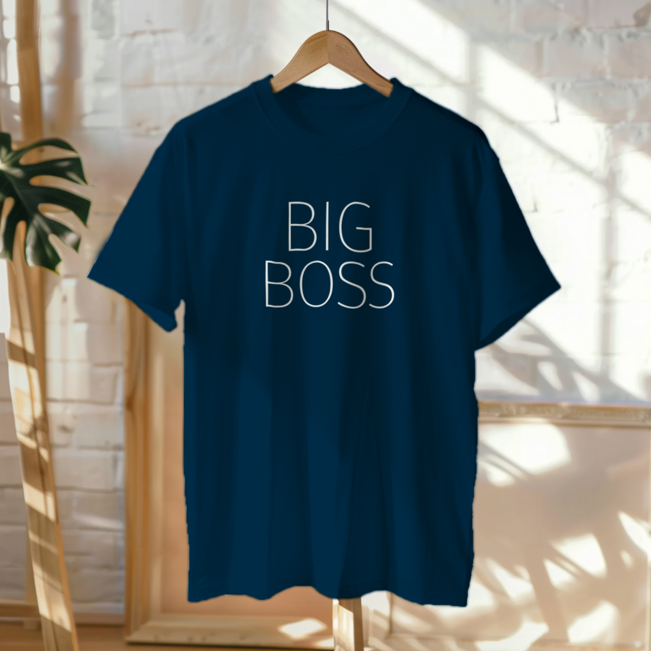 Tumesinised UNISEX T-särgid  "Big Boss"