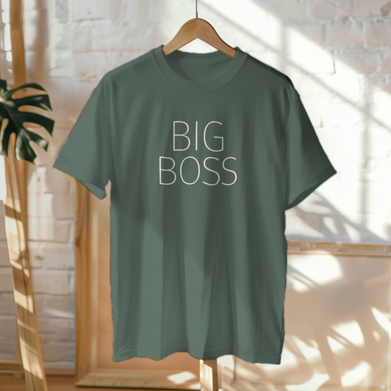 Tumehallid UNISEX T-särgid  "Big Boss"