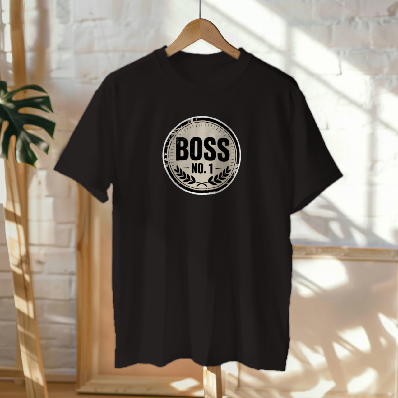 Mustad UNISEX T-särgid  "Boss No1"
