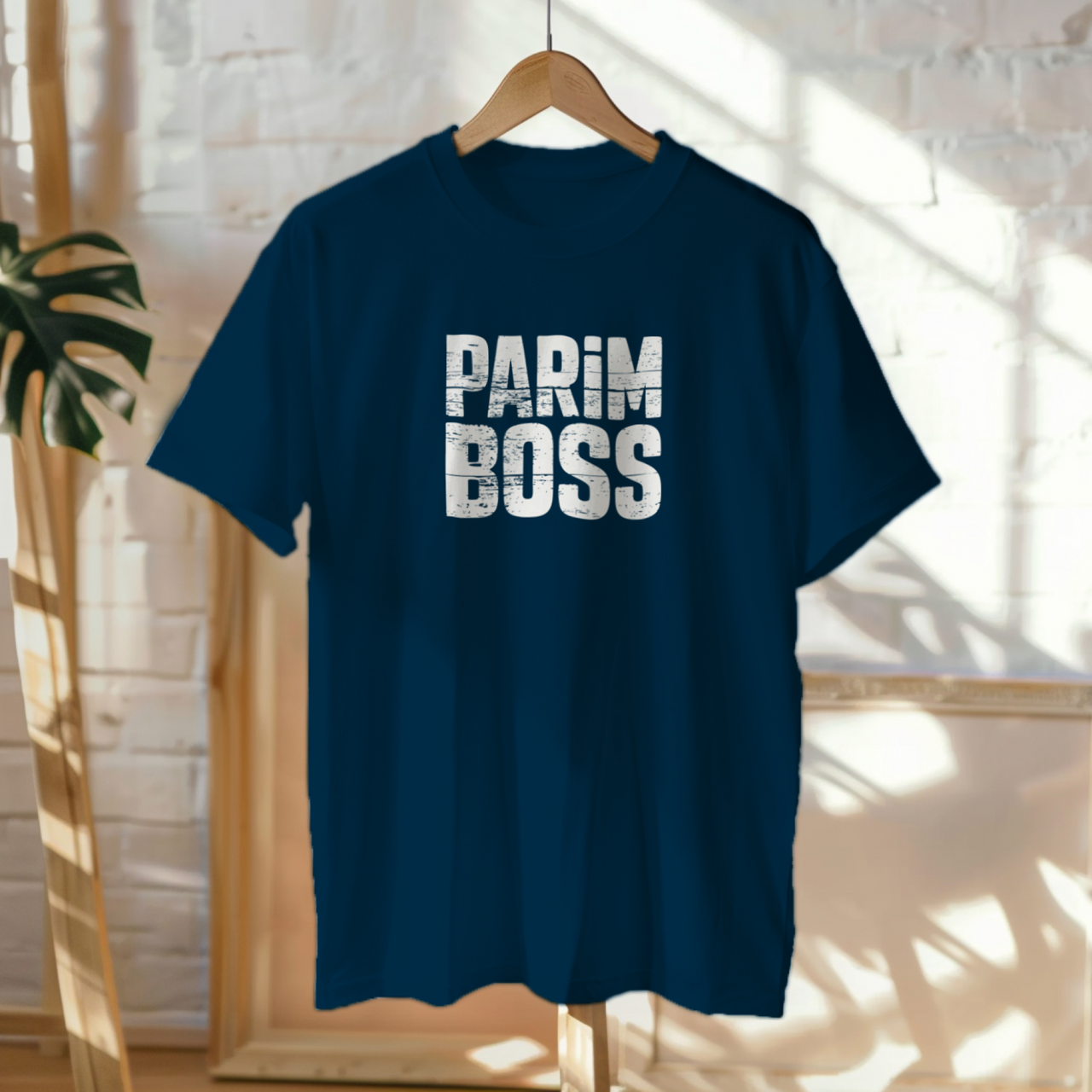 Tumesinised UNISEX T-särgid  "Parim Boss"