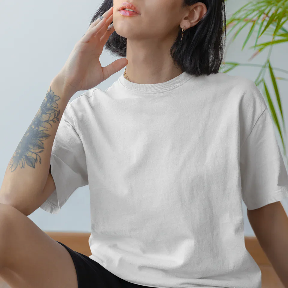 Valged UNISEX T-särgid ilma trükita