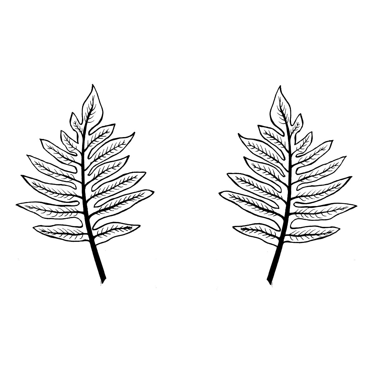 Bílé tričko Dva listy