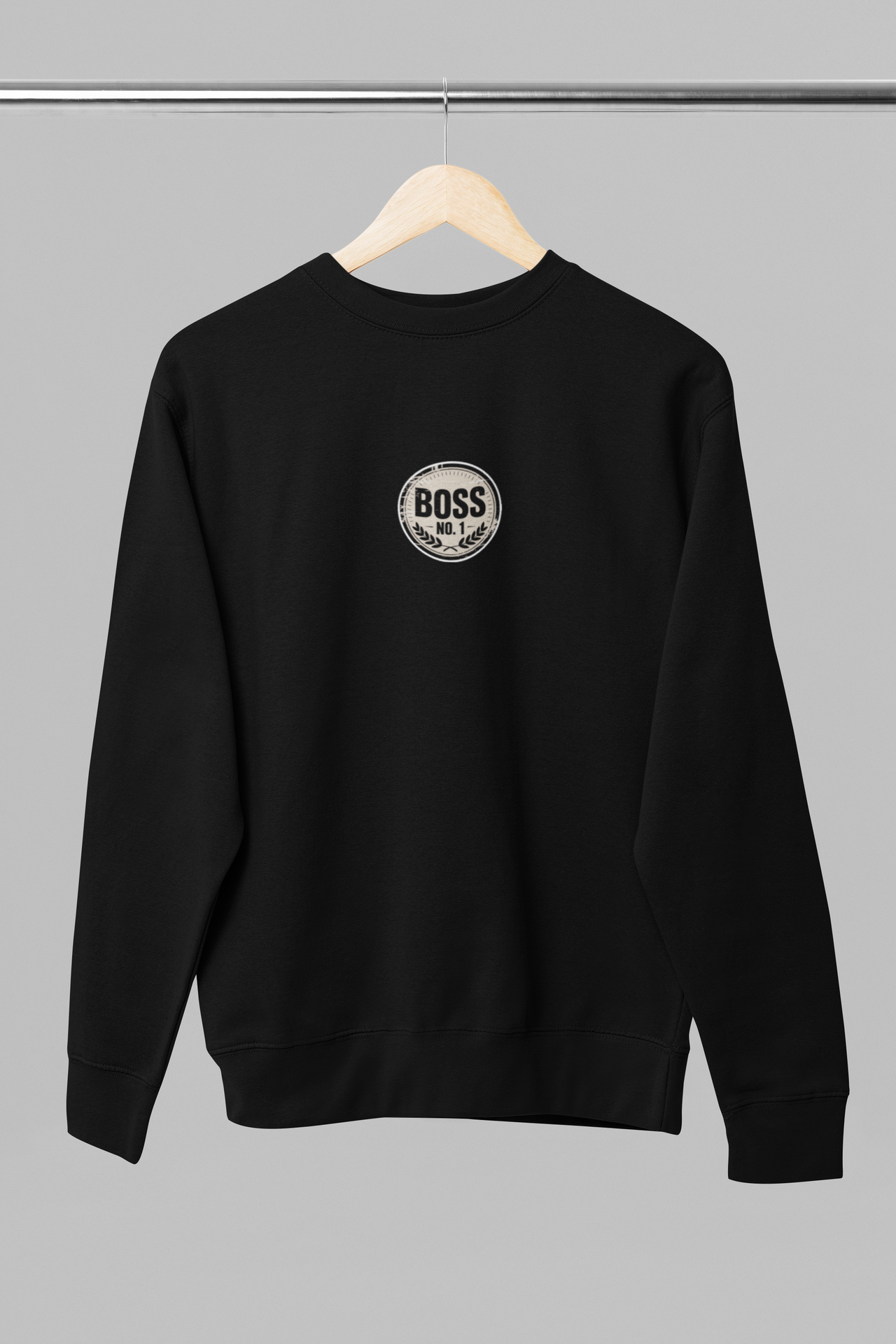 Černá unisex mikina "Boss No1"