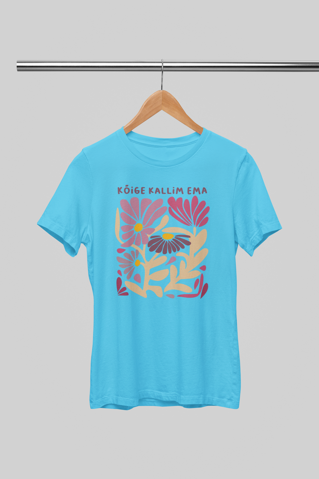 Helesinine UNISEX T-särgid "Stiilne ema"