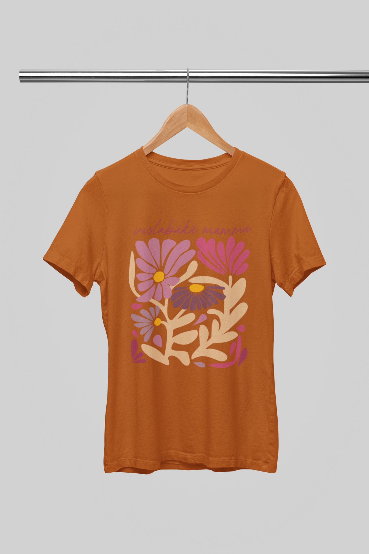 Zemes krāsā UNISEX krekli "Mammas puku darzs"