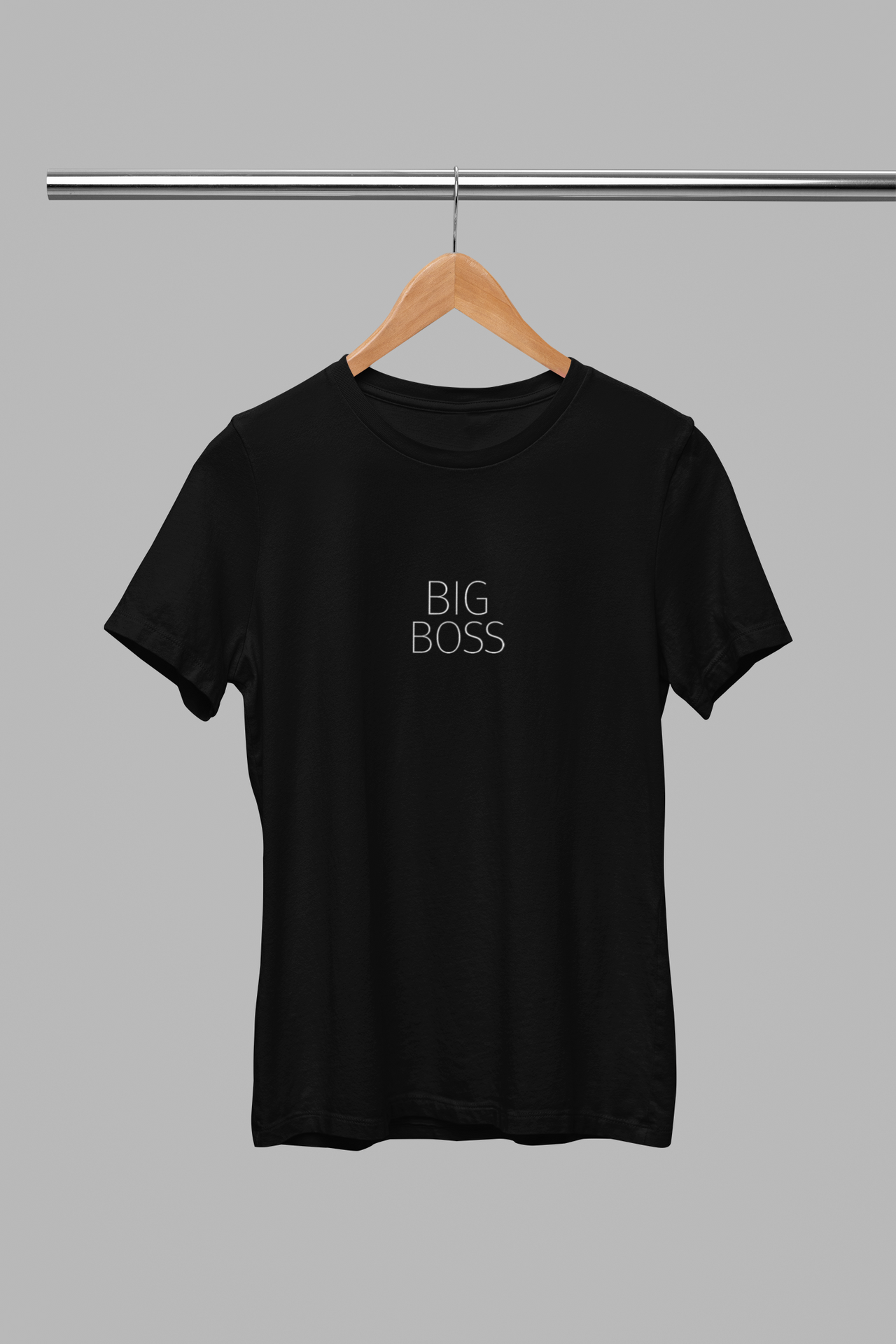 Černé unisex tričko "BIG BOSS"