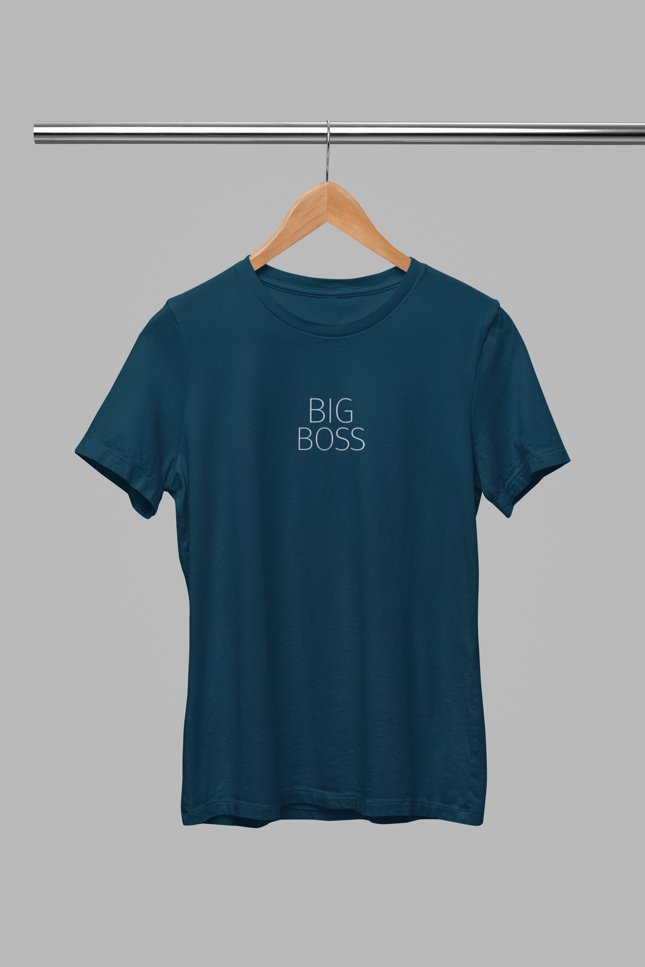 Tmavě modré unisex tričko "Big Boss"