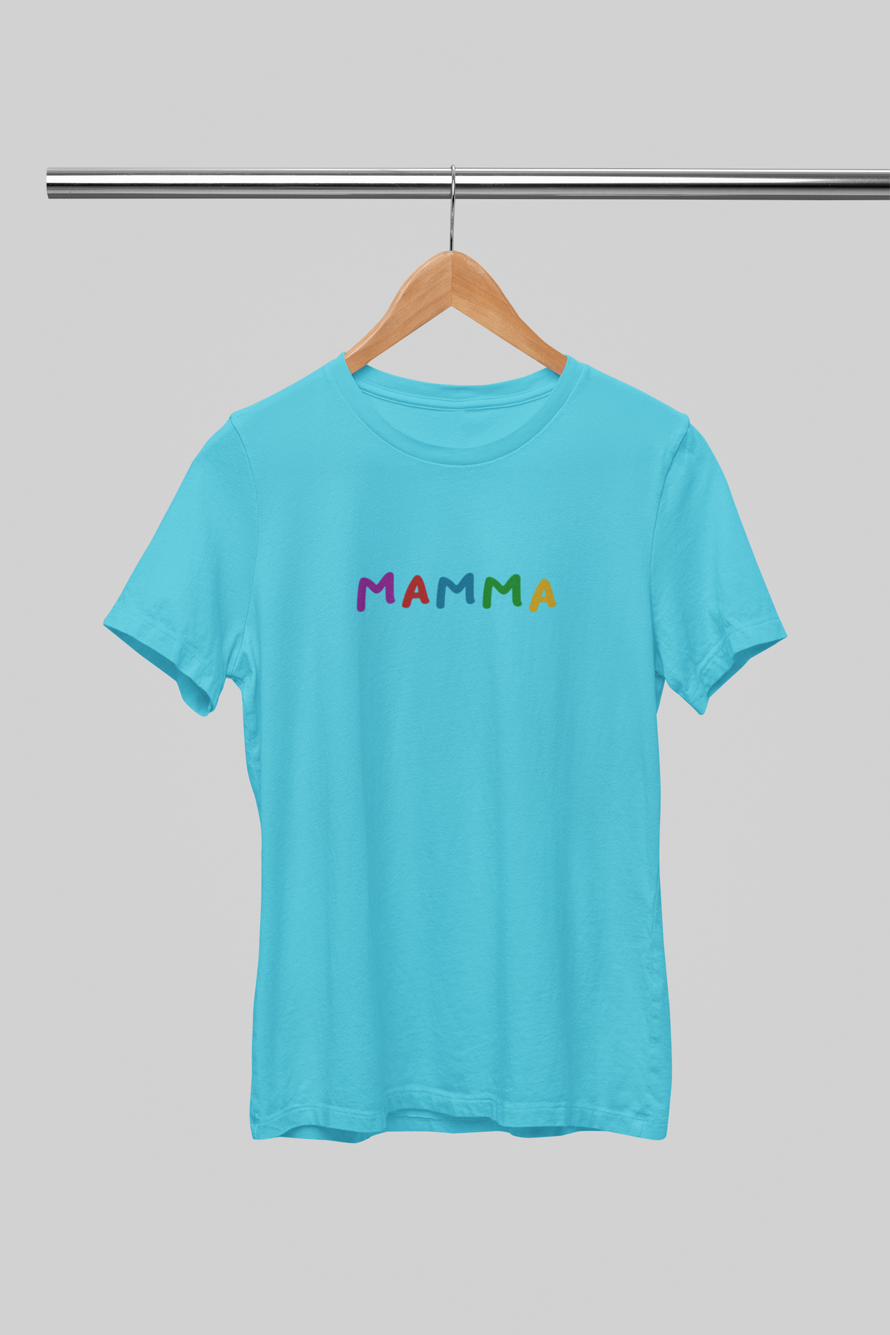 Gaiši zilā krāsā  UNISEX krekli "Mamma"