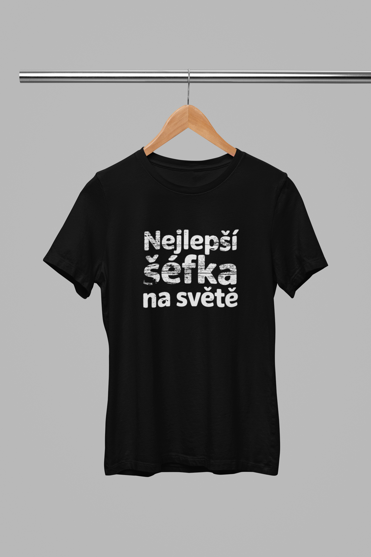 Černé unisex tričko "Nejlepší šéfka na světě"