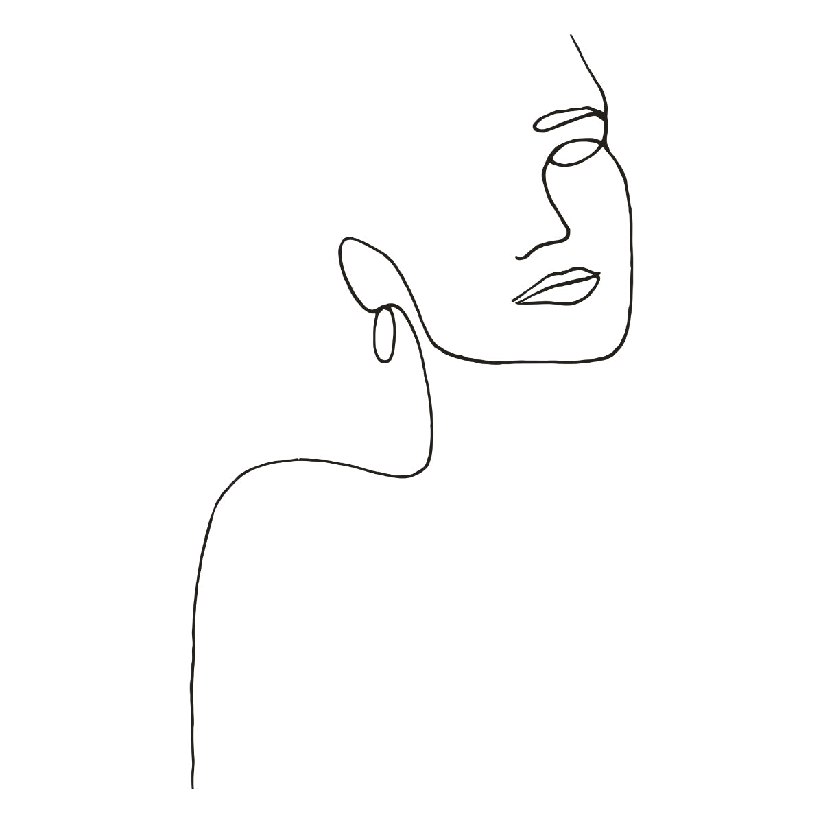 Valge UNISEX T-särk Tüdruk