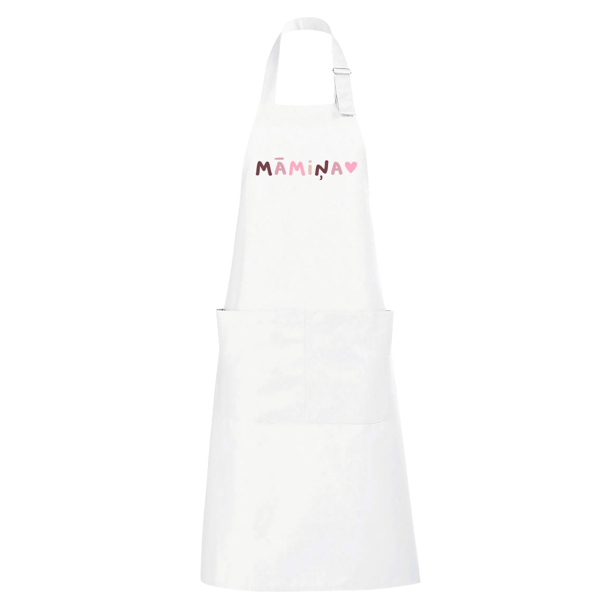 Balts garš priekšauts Māmiņa