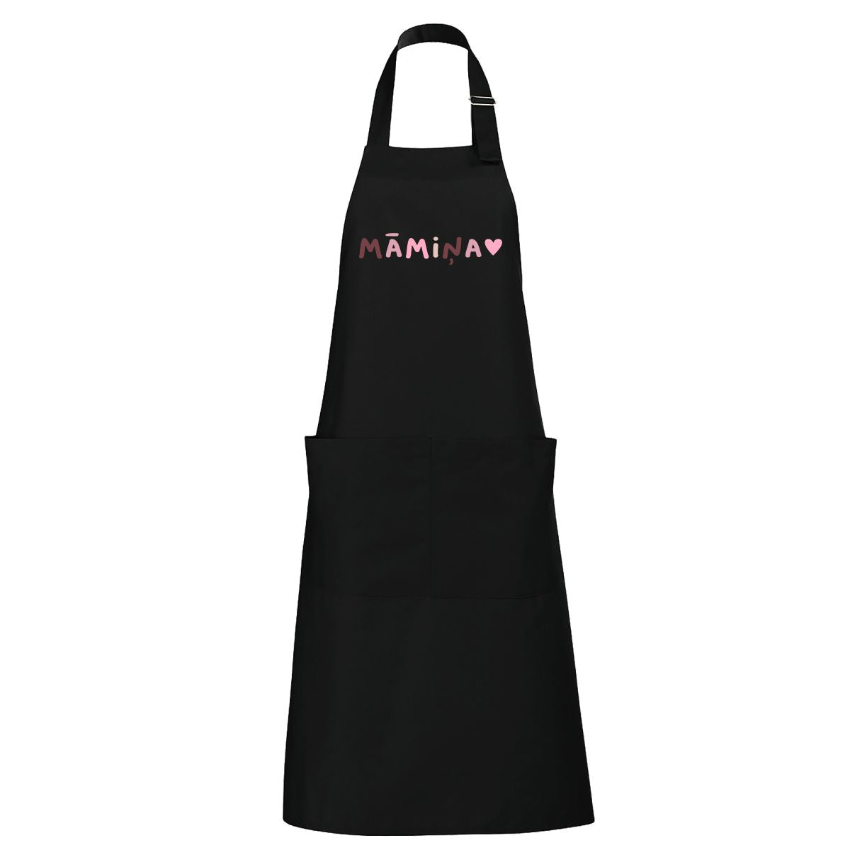 Melns garš priekšauts Māmiņa