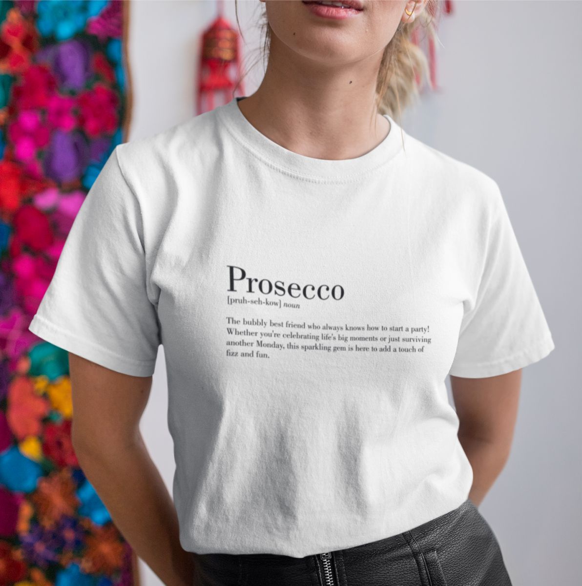 Vit UNISEX T-shirt “Prosecco”