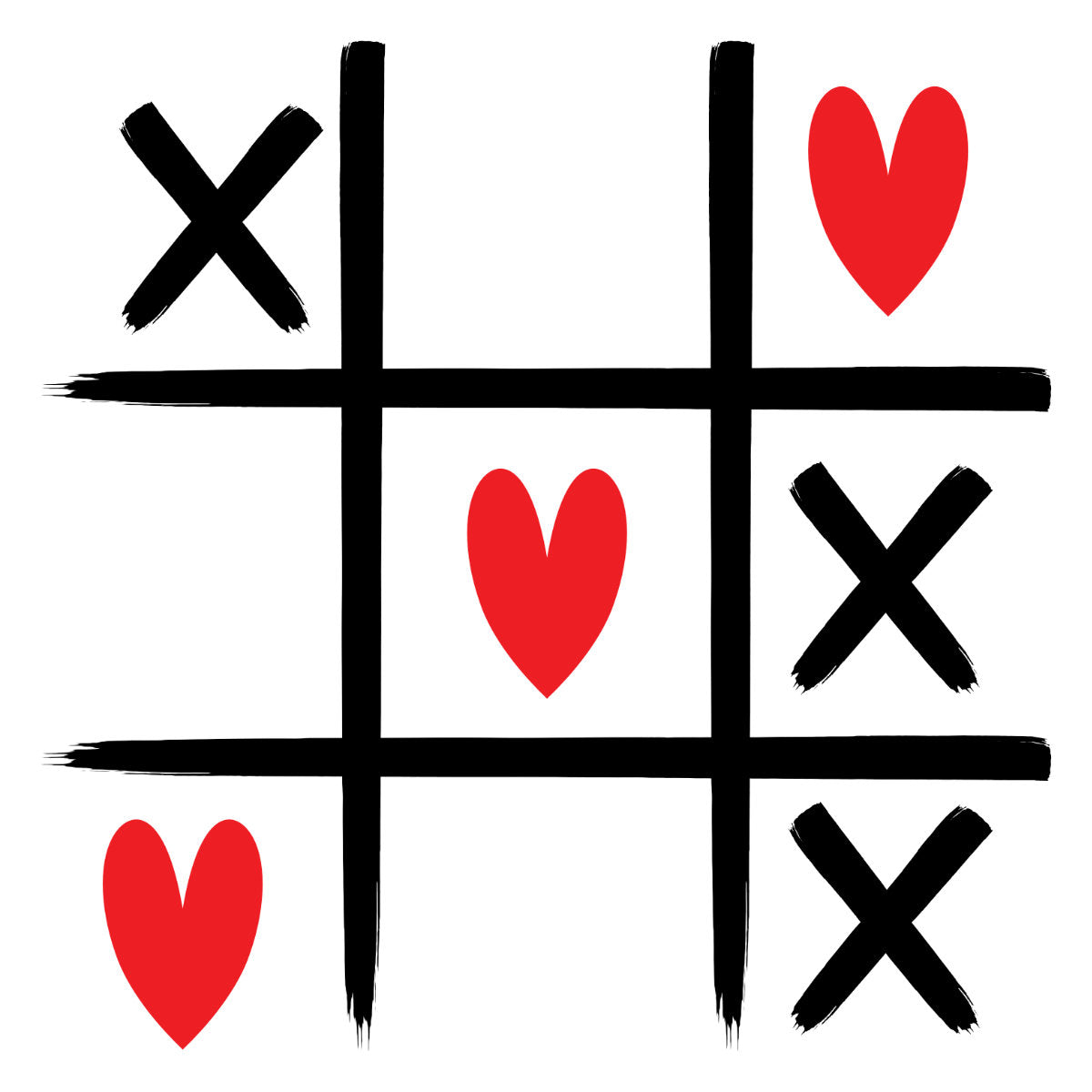 Valged unisex T-särgid paaridele „Südamekesed ja iksid“