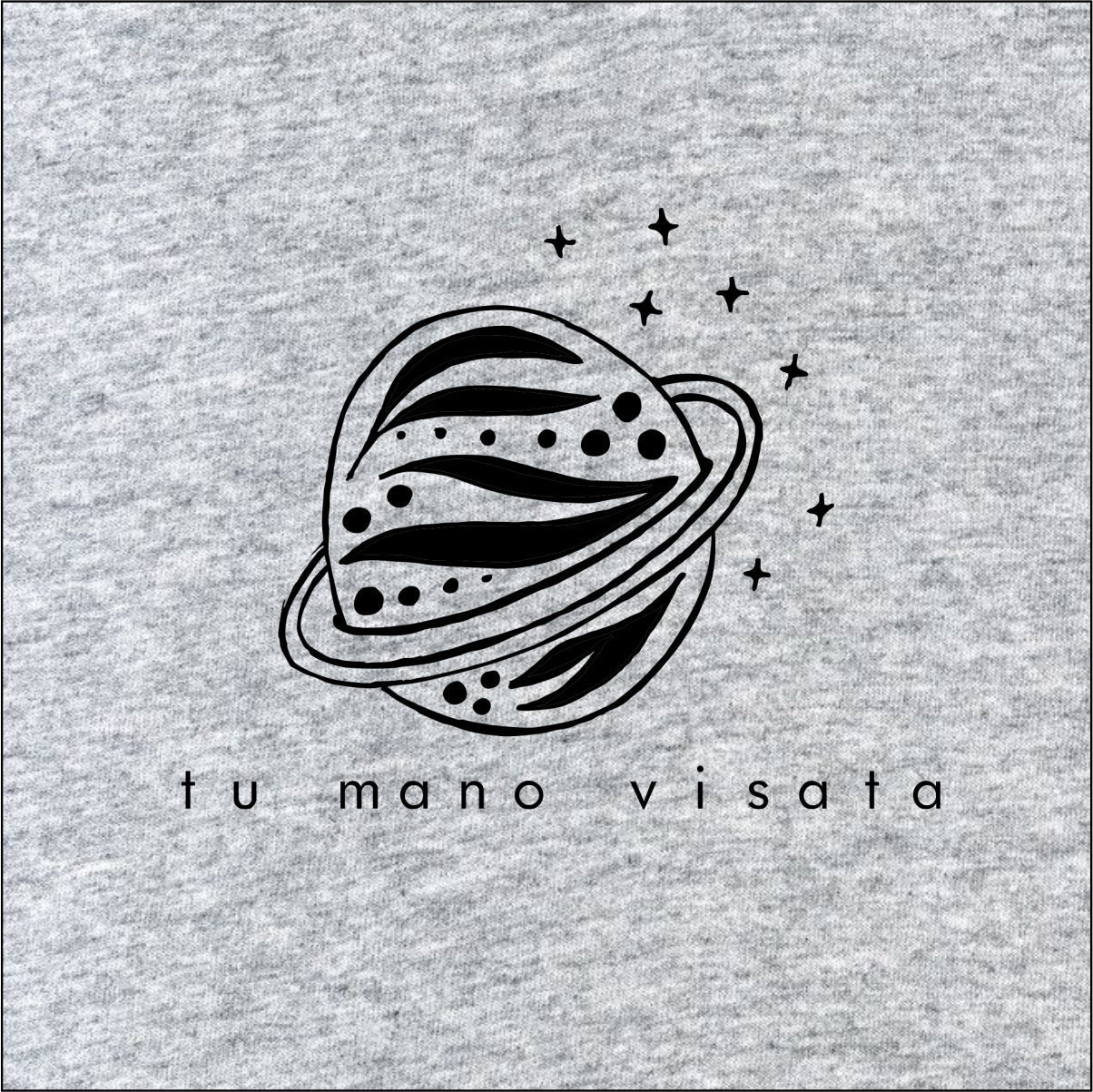 Pelēki melanža džemperi bez kapucēm pāriem "Tu esi mans Visums"