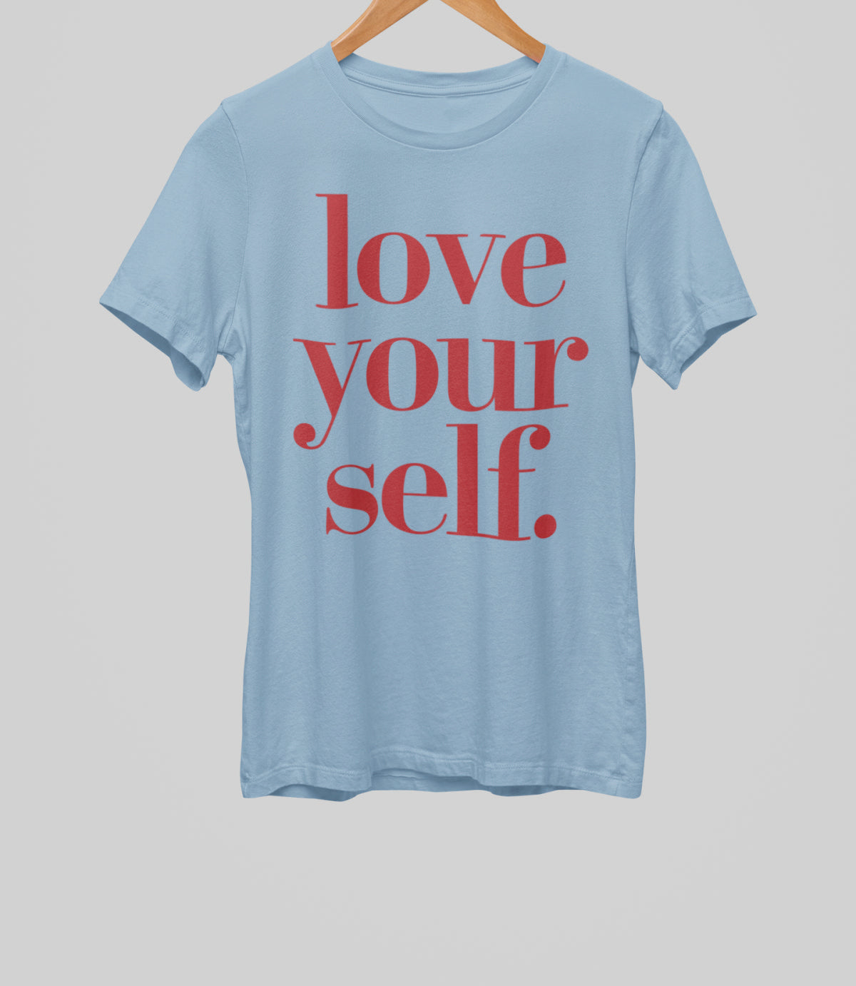 Hallikas-sinakad  UNISEX T-särgid "LOVE YOURSELF"