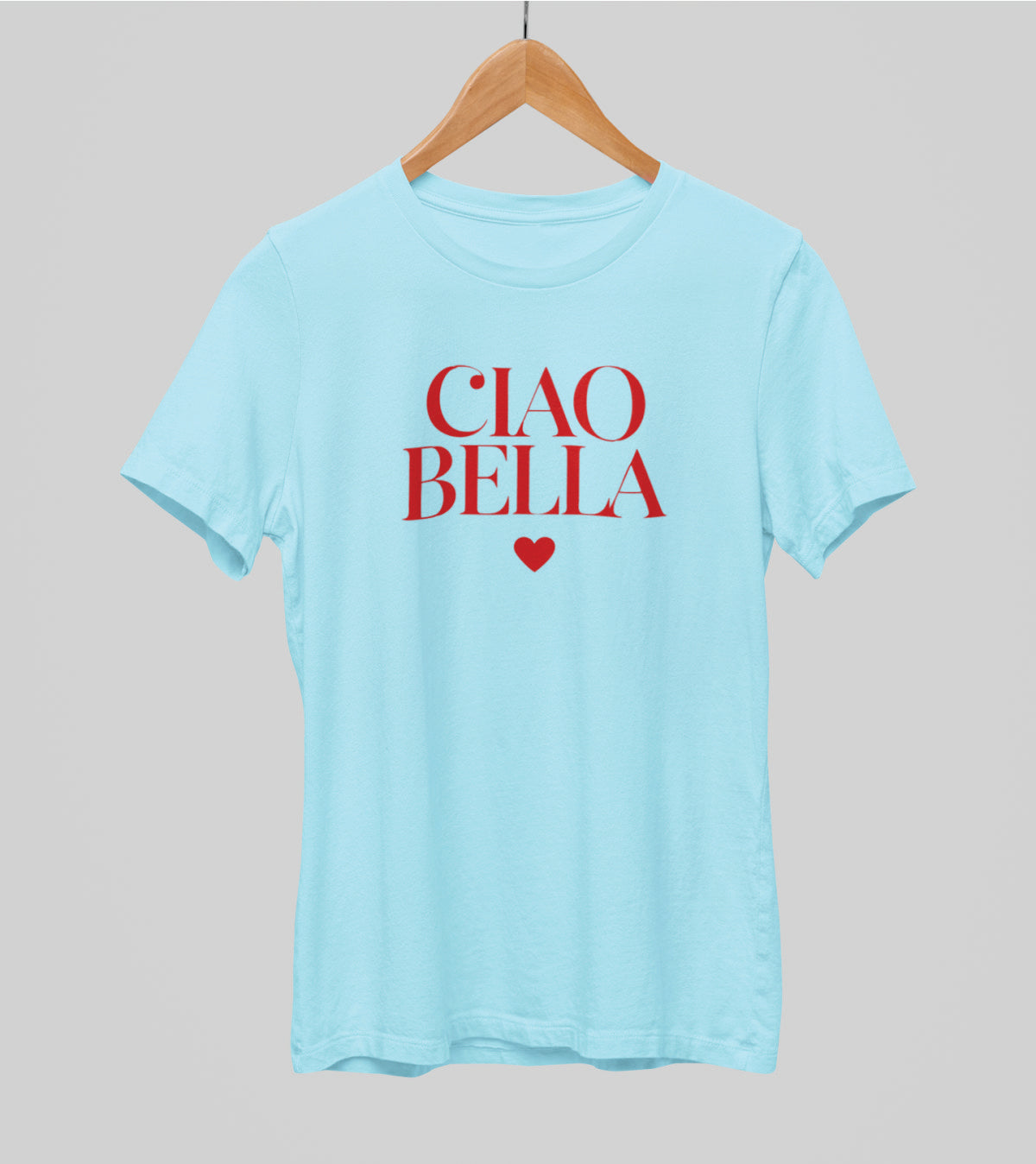 Helesinised UNISEX T-särgid "CIAO BELLA"