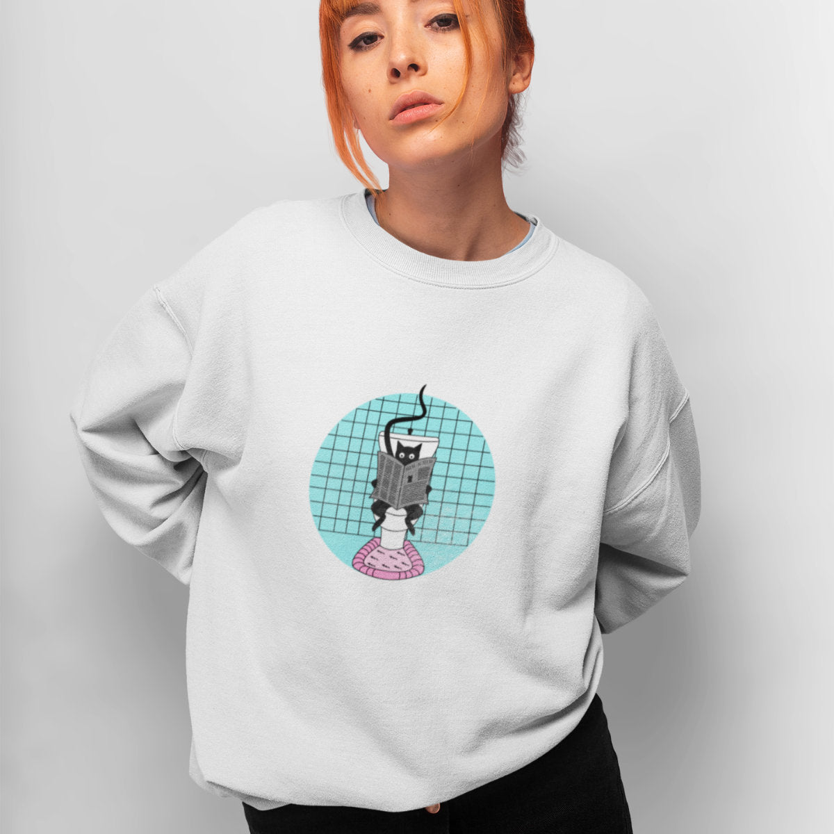 White Sweatshirt Taking Time for Yourself